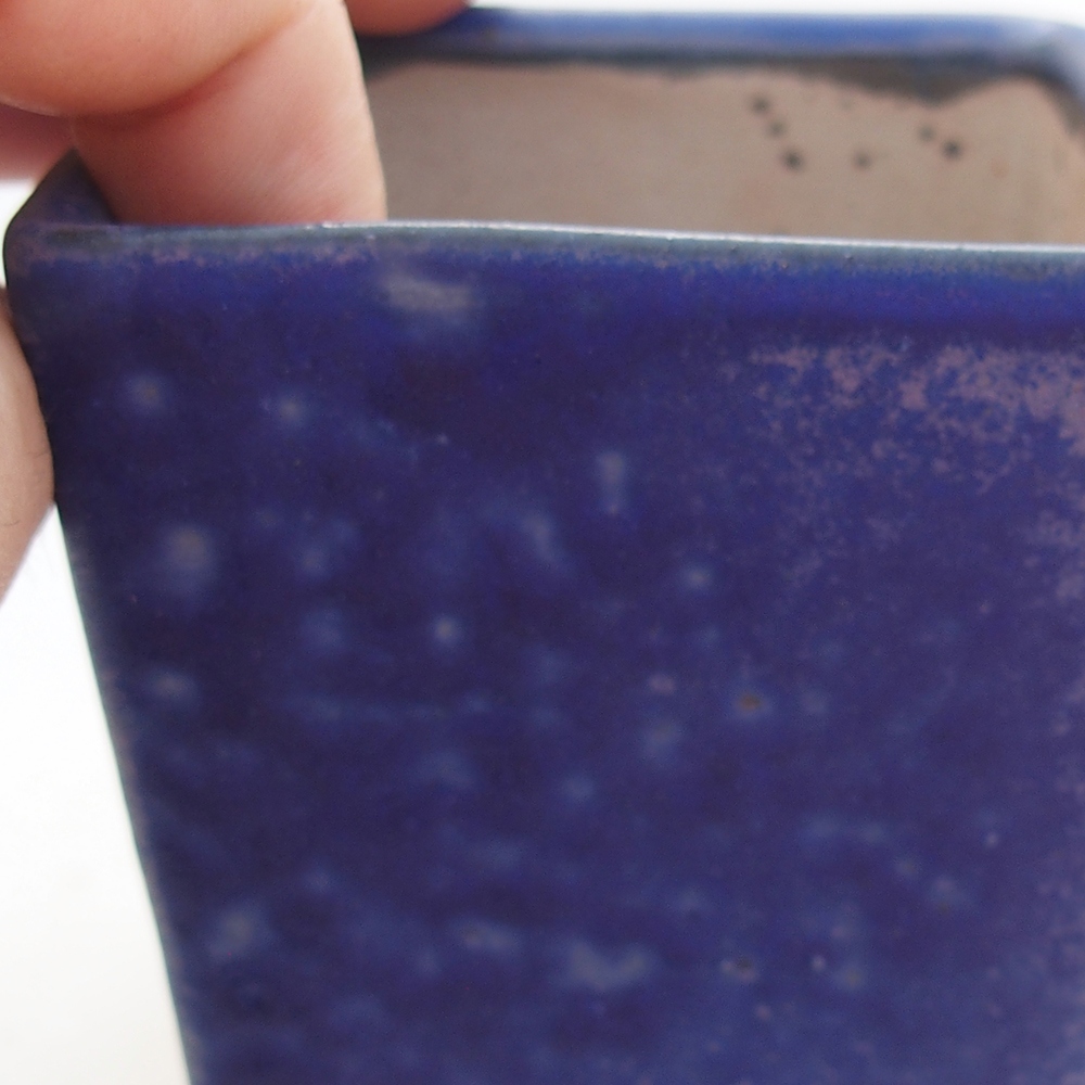 Ciotola bonsai in ceramica 7 x 7 x 9,5 cm, colore blu