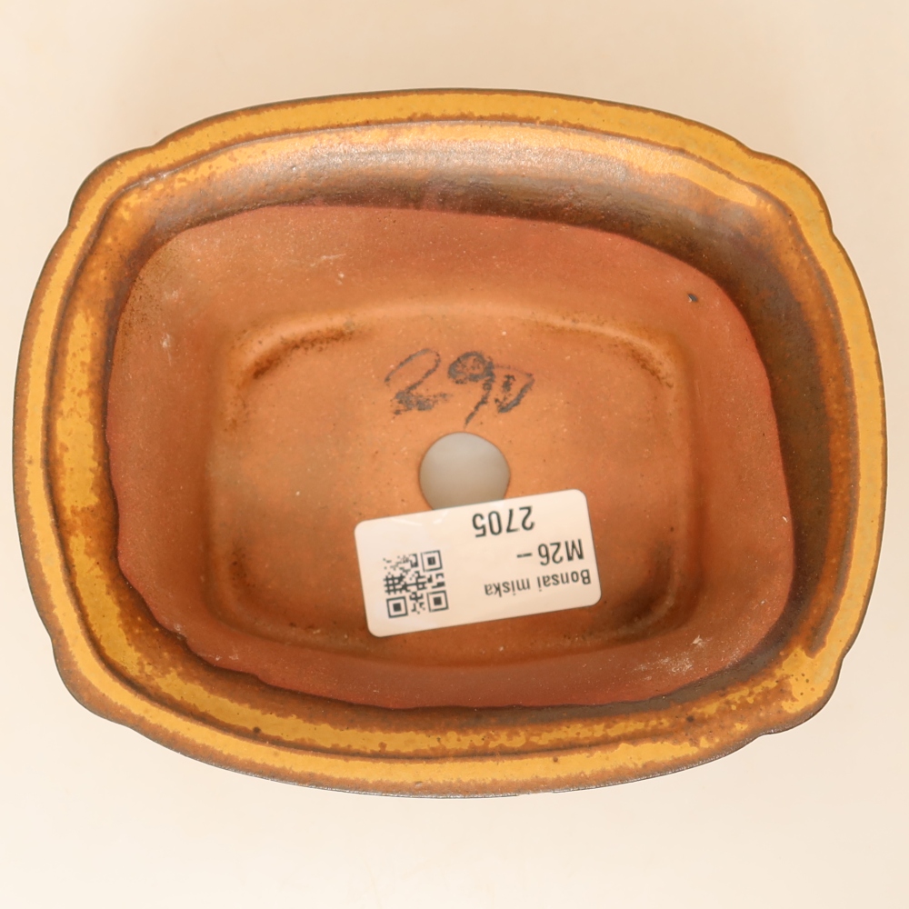 Ciotola in ceramica  13 x 10,5 x 5,5 cm, colore giallo