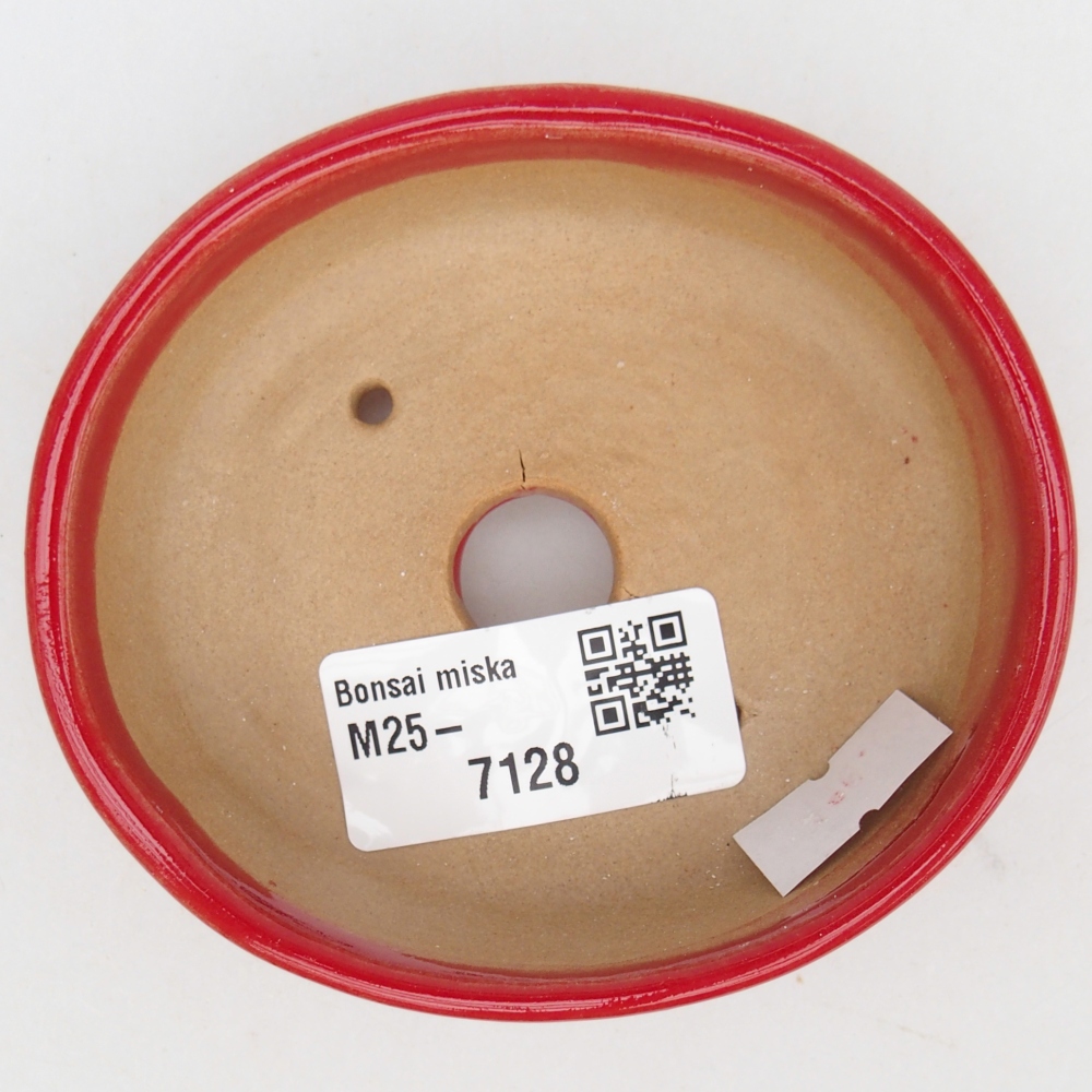 Ciotola bonsai in ceramica 26 x 26 x 8 cm, colore rosso