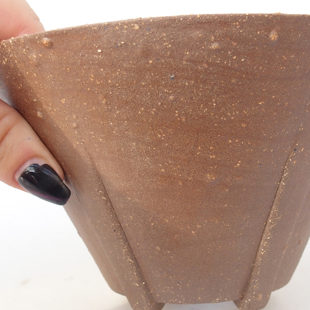 Ciotola per bonsai in ceramica 15 x 15 x 9 cm, marrone