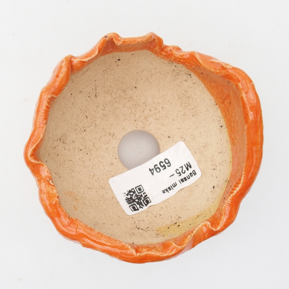 Conchiglia in ceramica 8,5 x 8,5 x 6,5 cm , colore arancione