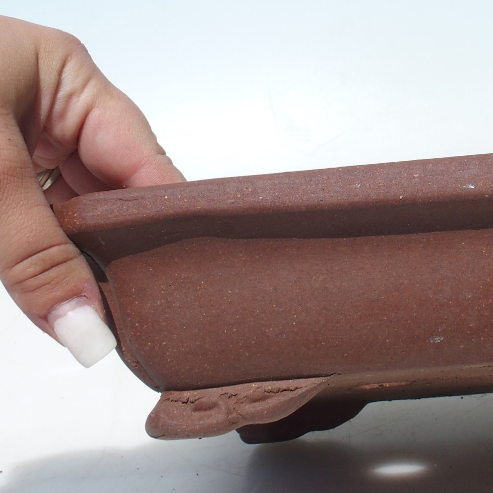 Ciotola per bonsai 34 x 25,5 x 6 cm - marrone