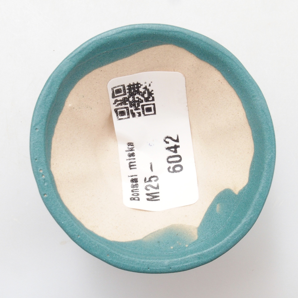 Ciotola bonsai in ceramica 6,5 x 5,5 x 4 cm, colore blu