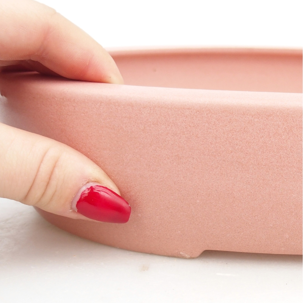 Ciotola bonsai in ceramica 27 x 21 x 5 cm, rosa