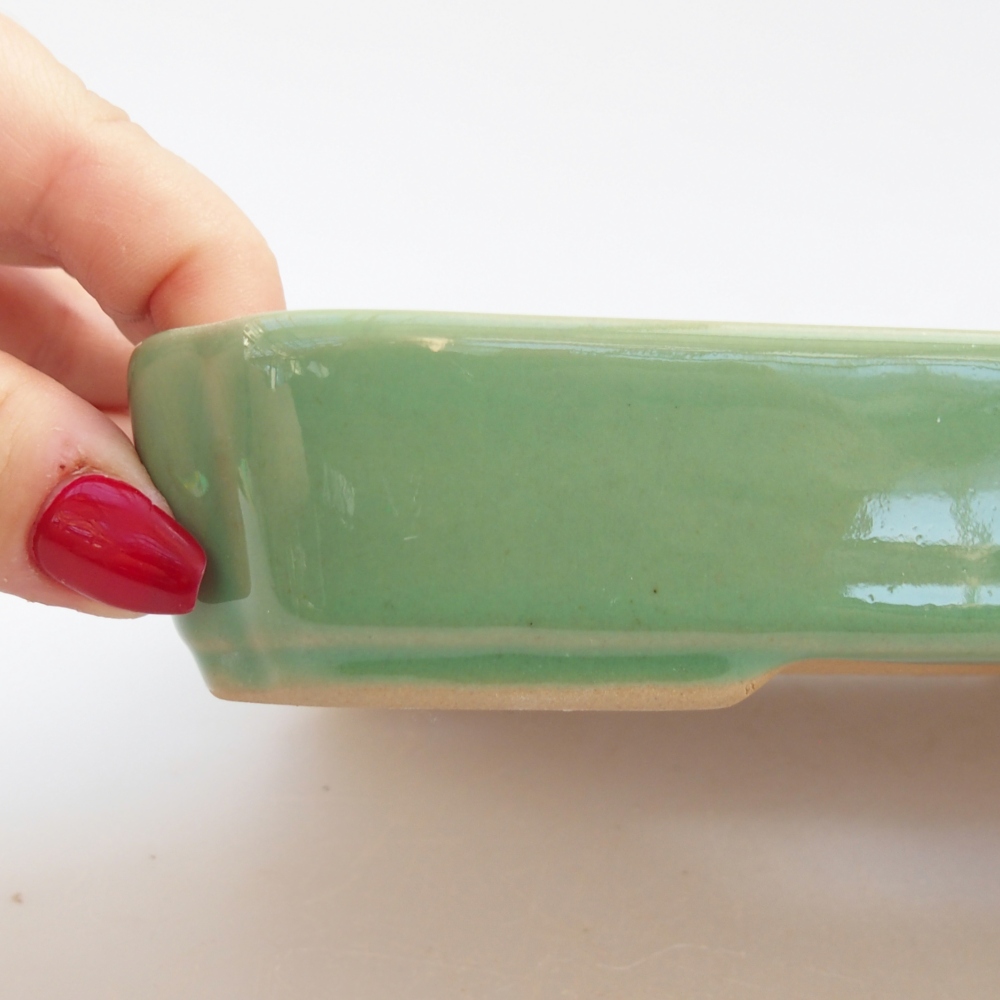 Ciotola bonsai in ceramica 26 x 26 x 8 cm, colore rosso