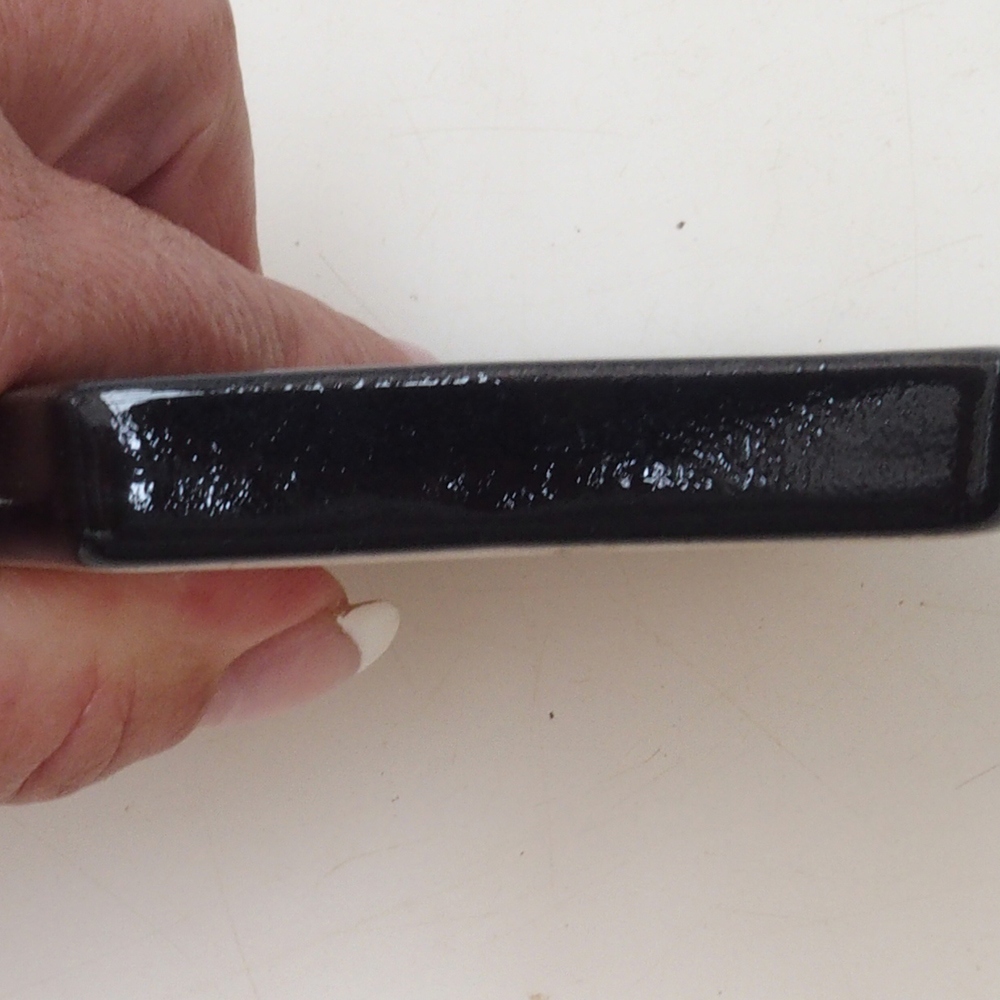 Sottovaso esagonale per bonsai D3 - 11 x 9,5 x 1 cm - nero