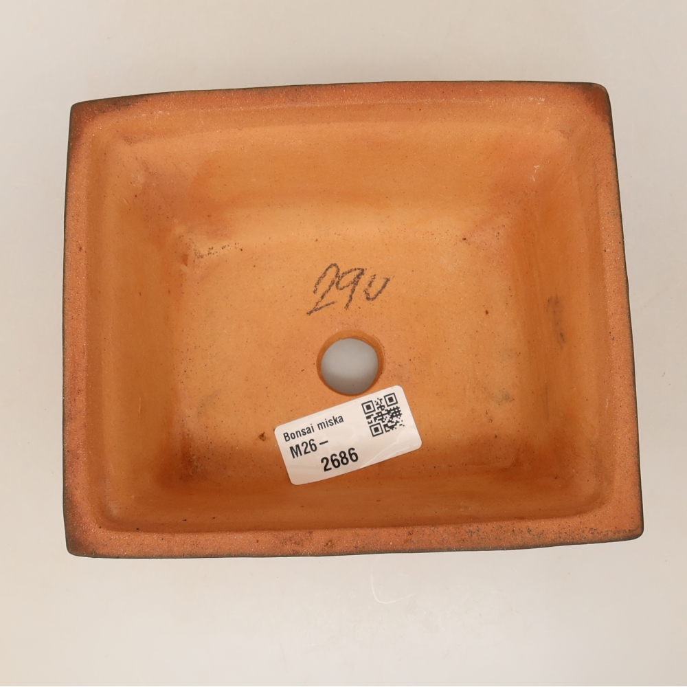 Ciotola in ceramica  14,5 x 12,5 x 7 cm, colore mattone