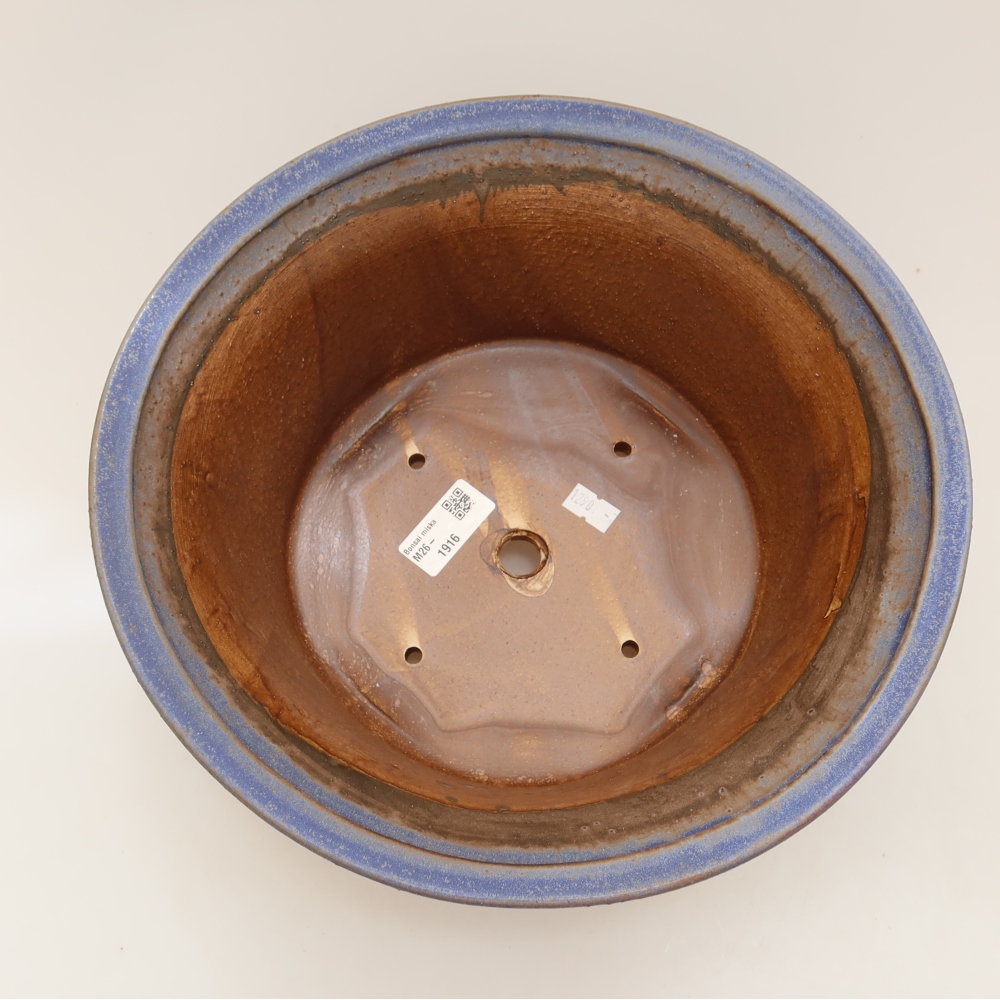 Vaso in ceramica per bonsai 29 x 29 x 12 cm, colore blu