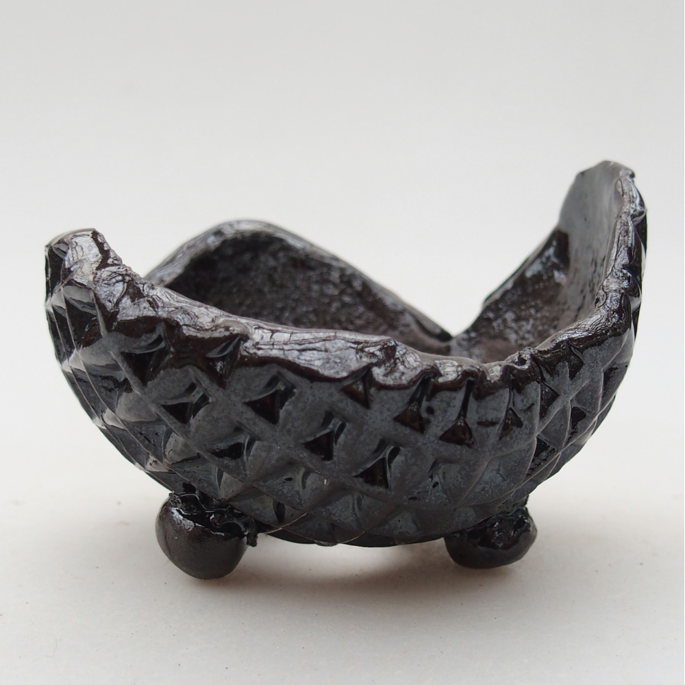 Conchiglia in ceramica 8,5 x 8 x 6 cm , colore nero
