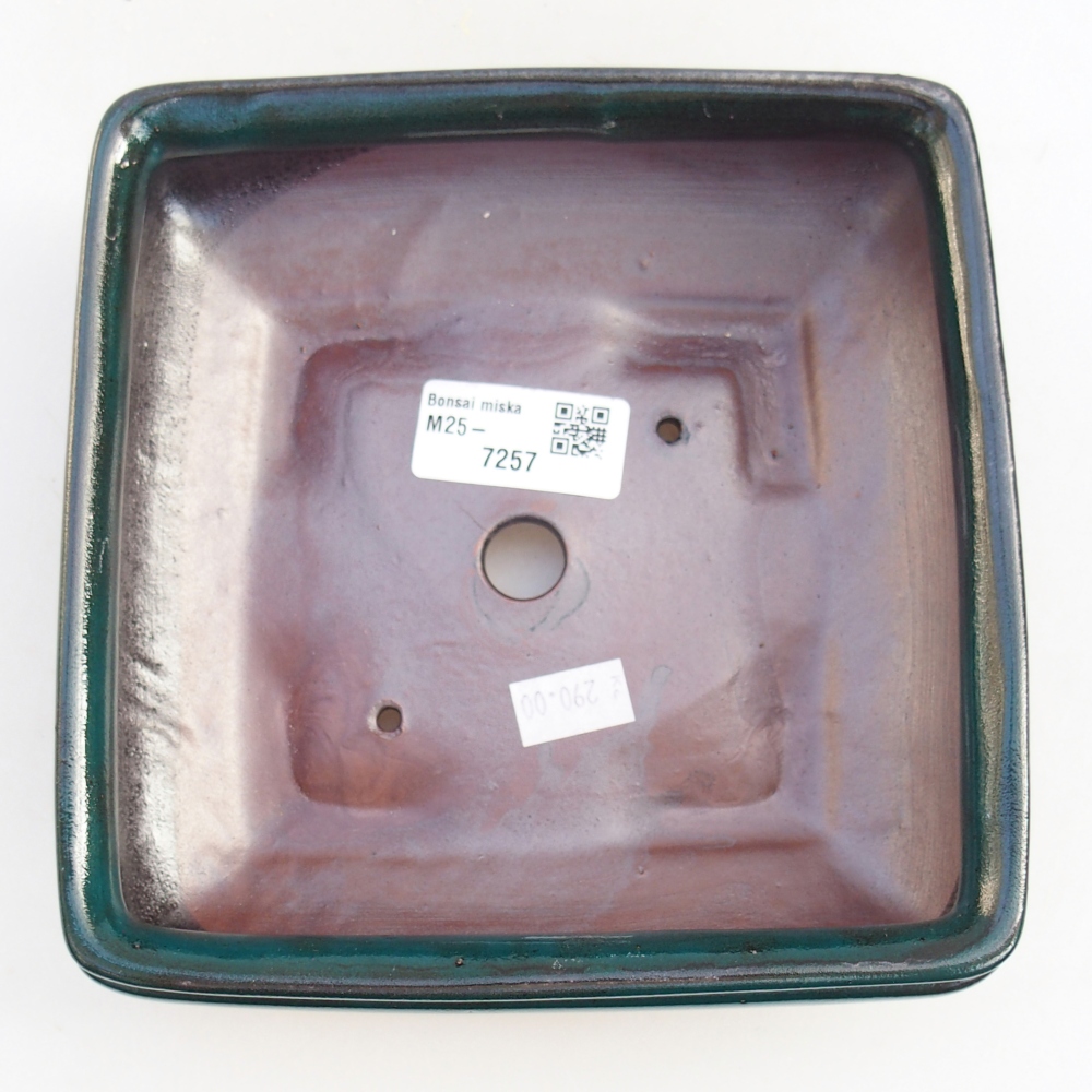 Ciotola bonsai in ceramica 26 x 26 x 8 cm, colore rosso