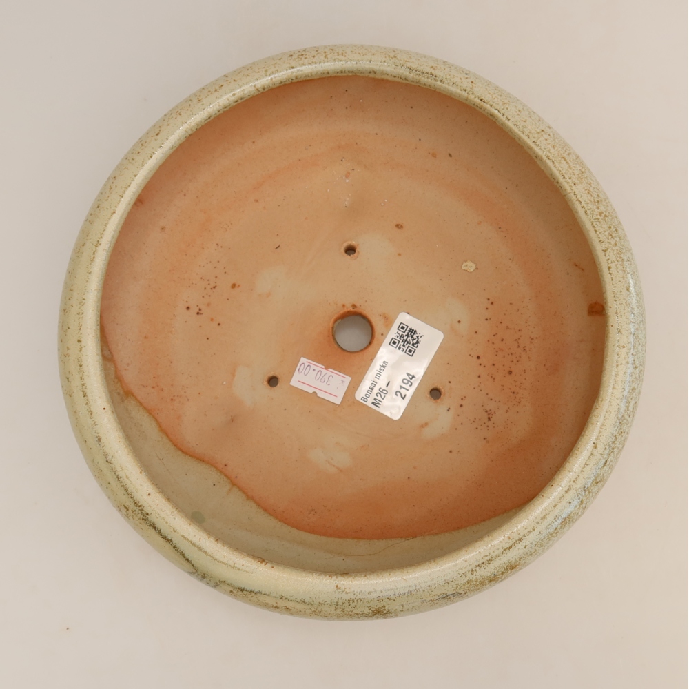Vaso da bonsai in ceramica 20,5 x 20,5 x 7 cm, colore verde