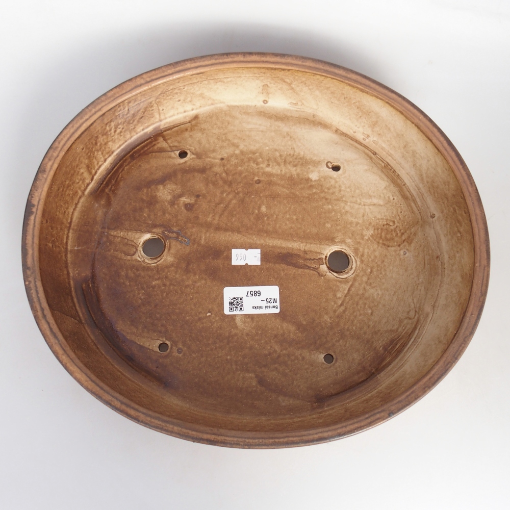 Ciotola bonsai in ceramica 31,5 x 27,5 x 6,5 cm, rosa