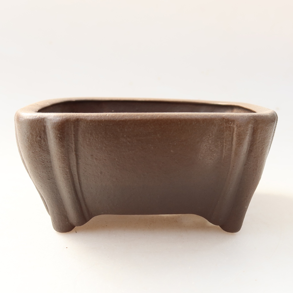 Ciotola per bonsai in ceramica 10 x 10 x 5 cm, marrone