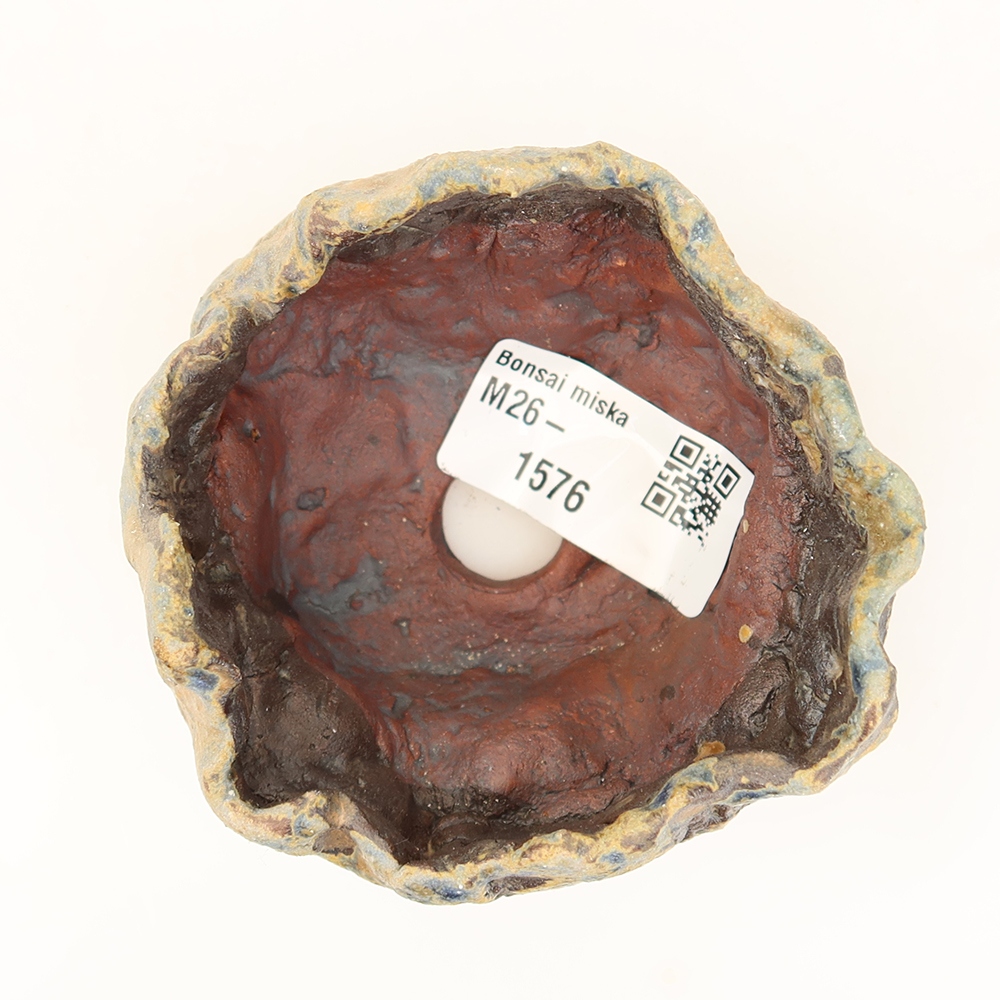 Guscio in ceramica  7,5 x 7 x 5 cm, colore blu
