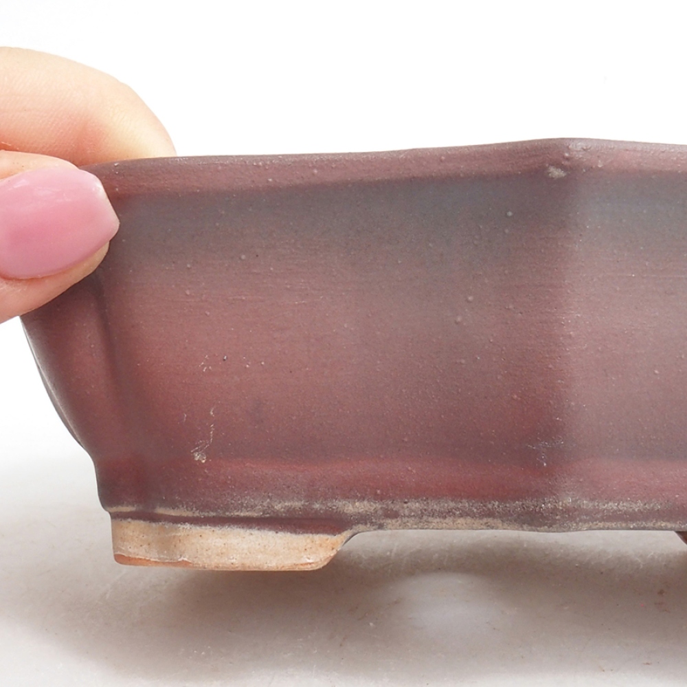 Ciotola bonsai in ceramica 15,5 x 11,5 x 4,5 cm, rosa