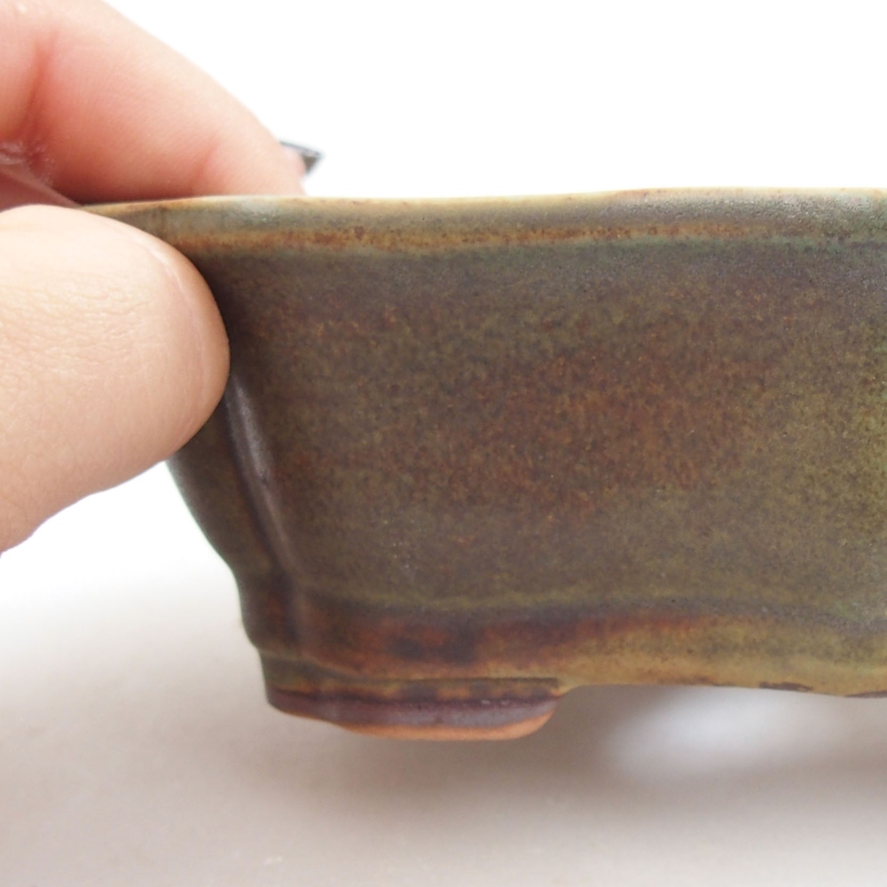 Ciotola bonsai in ceramica 22 x 17 x 5 cm, verde