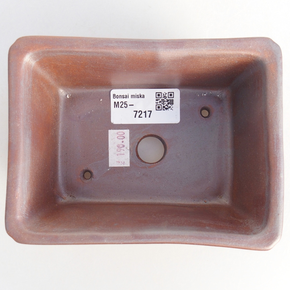 Ciotola bonsai in ceramica 26 x 26 x 8 cm, colore rosso