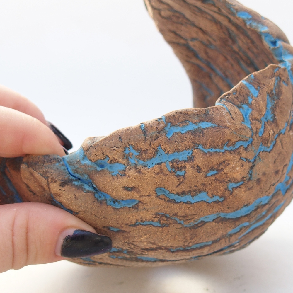 Conchiglia in ceramica 14 x 13 x 14 cm , colore giallo