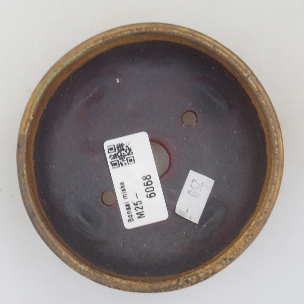 Ciotola per bonsai in ceramica 10 x 8,5 x 4 cm, marrone