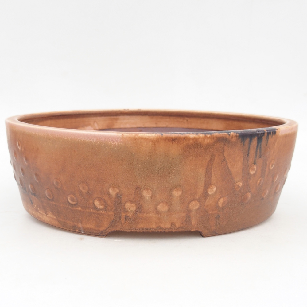 Ciotola bonsai in ceramica 24,5 x 24,5 x 7 cm, rosa