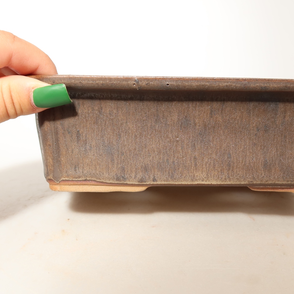 Ciotola in ceramica  20 x 15,5 x 5,5 cm, colore marrone