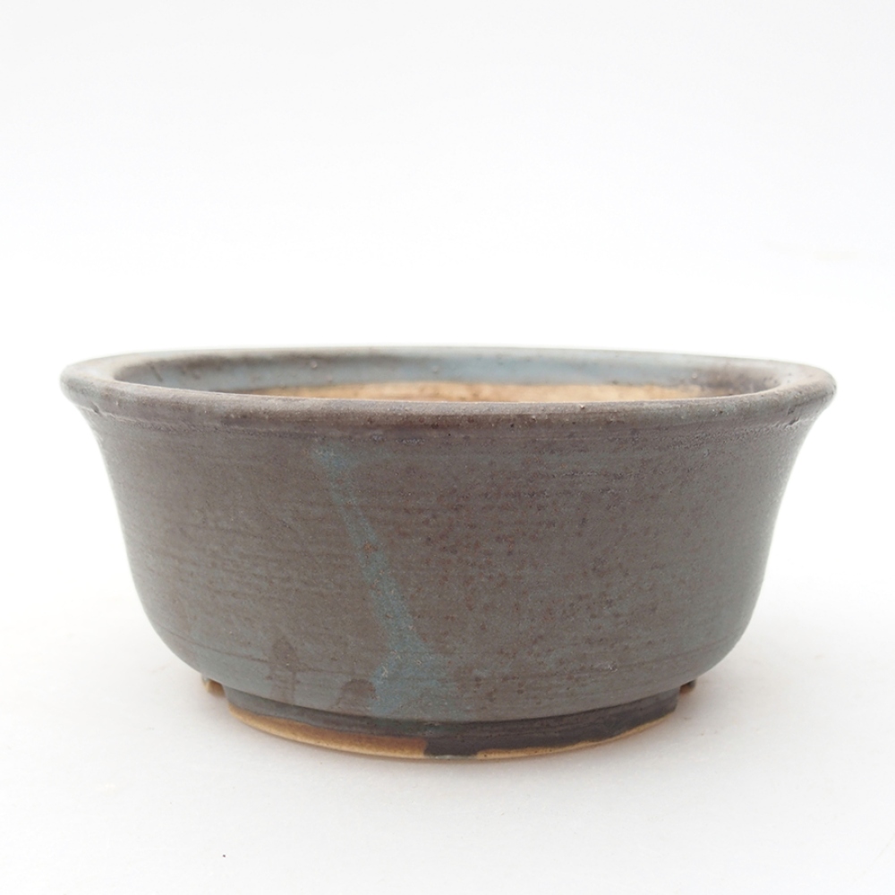 Ciotola bonsai in ceramica 11,5 x 11,5 x 5 cm, colore blu