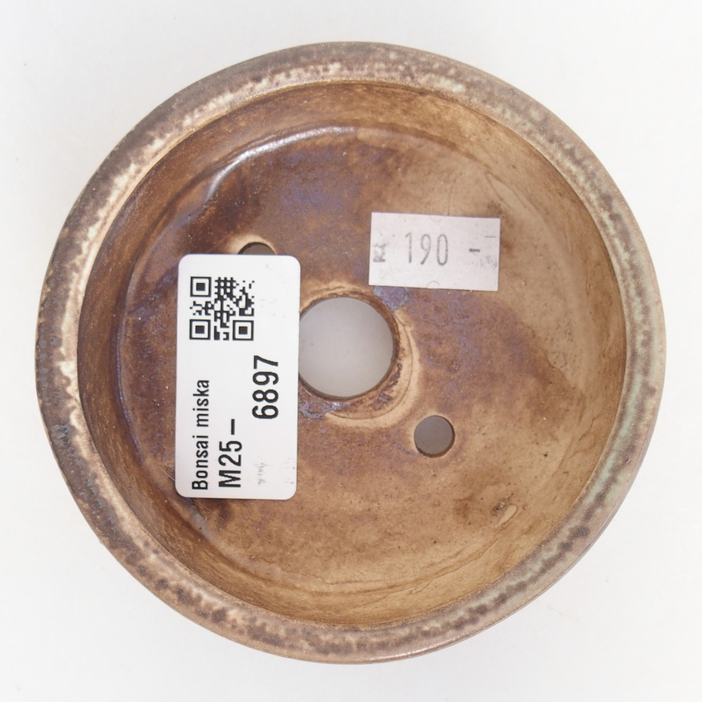 Ciotola per bonsai in ceramica 9 x 9 x 3,5 cm, verde