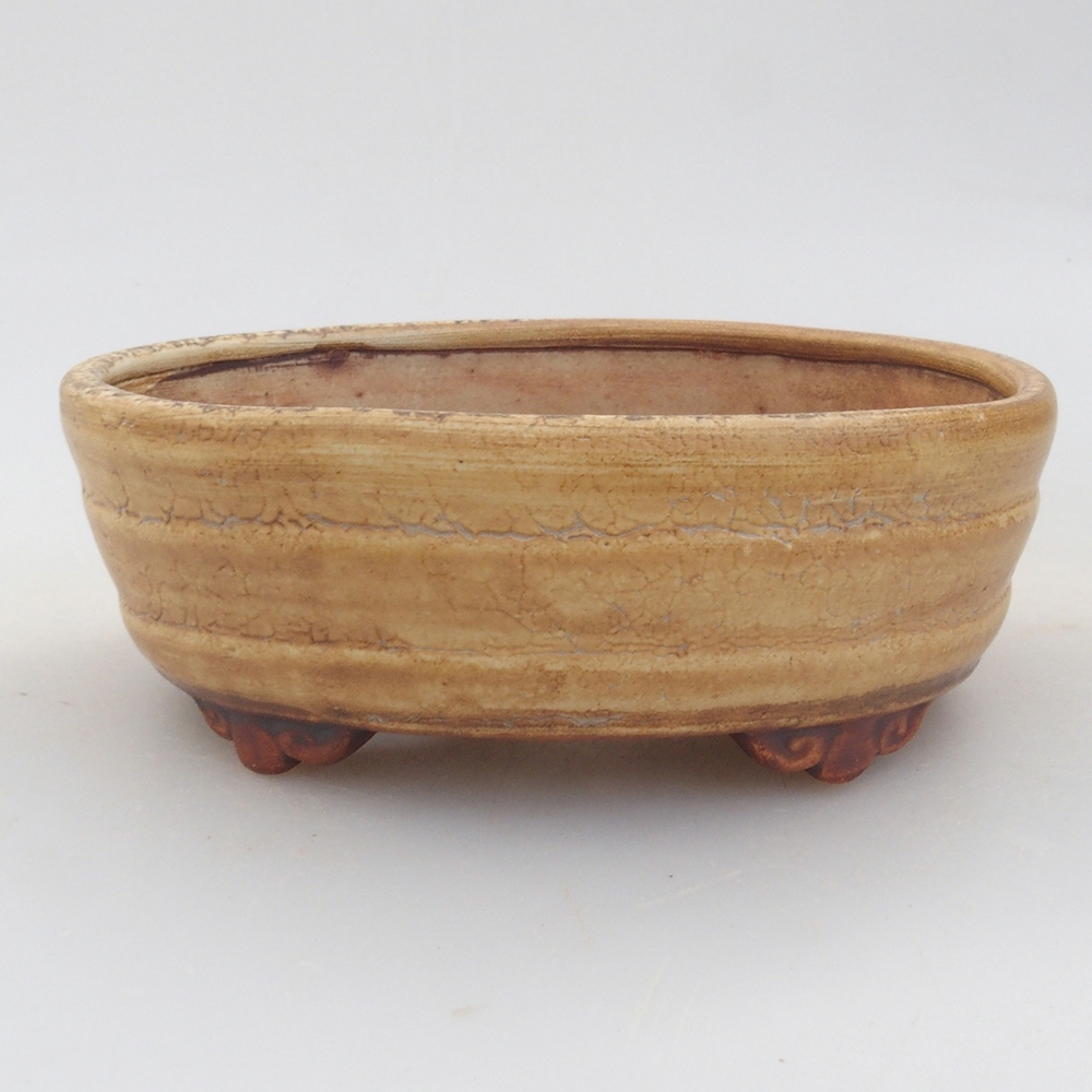 Ciotola per bonsai in ceramica 10 x 8,5 x 4 cm, marrone