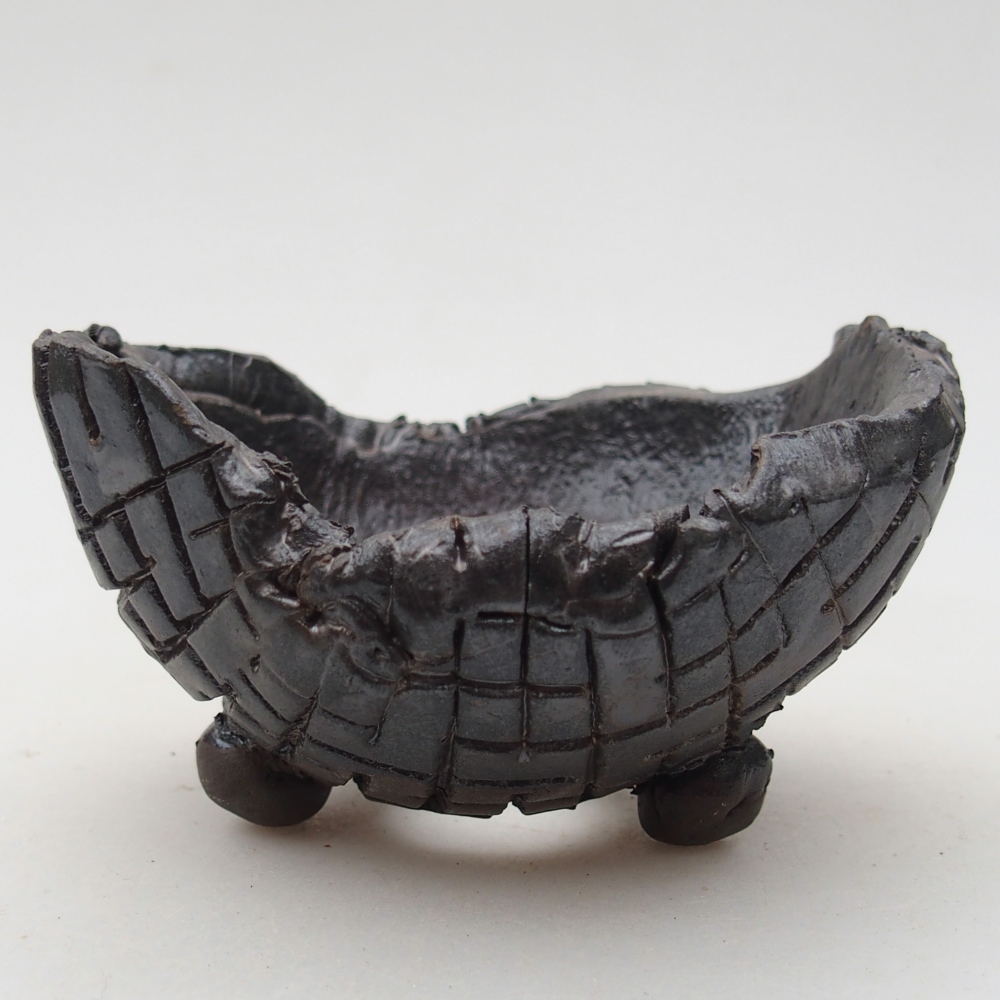 Conchiglia in ceramica 9 x 8 x 5 cm , colore nero