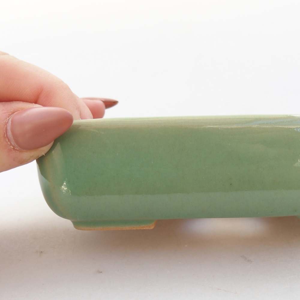 Ciotola bonsai in ceramica 26 x 26 x 8 cm, colore rosso