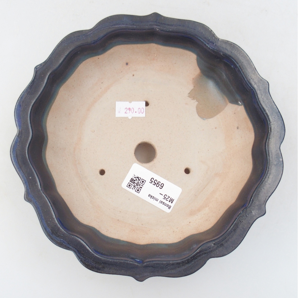 Ciotola bonsai in ceramica 26 x 26 x 8 cm, colore rosso