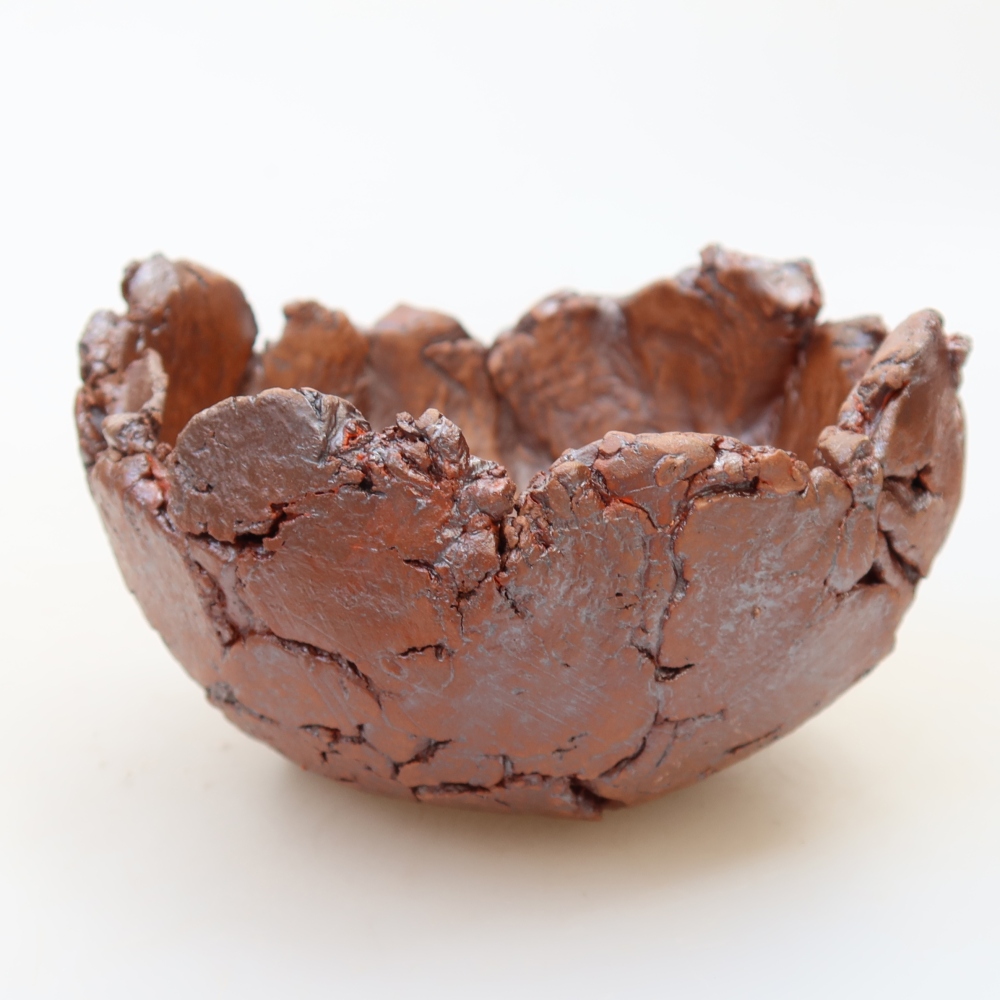 Conchiglia in ceramica 10 x 10 x 7 cm , colore marrone
