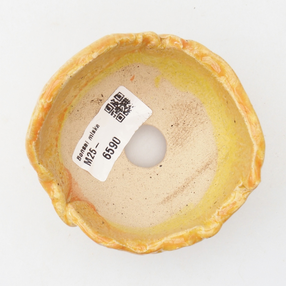 Conchiglia in ceramica 8,5 x 8,5 x 6 cm , giallo