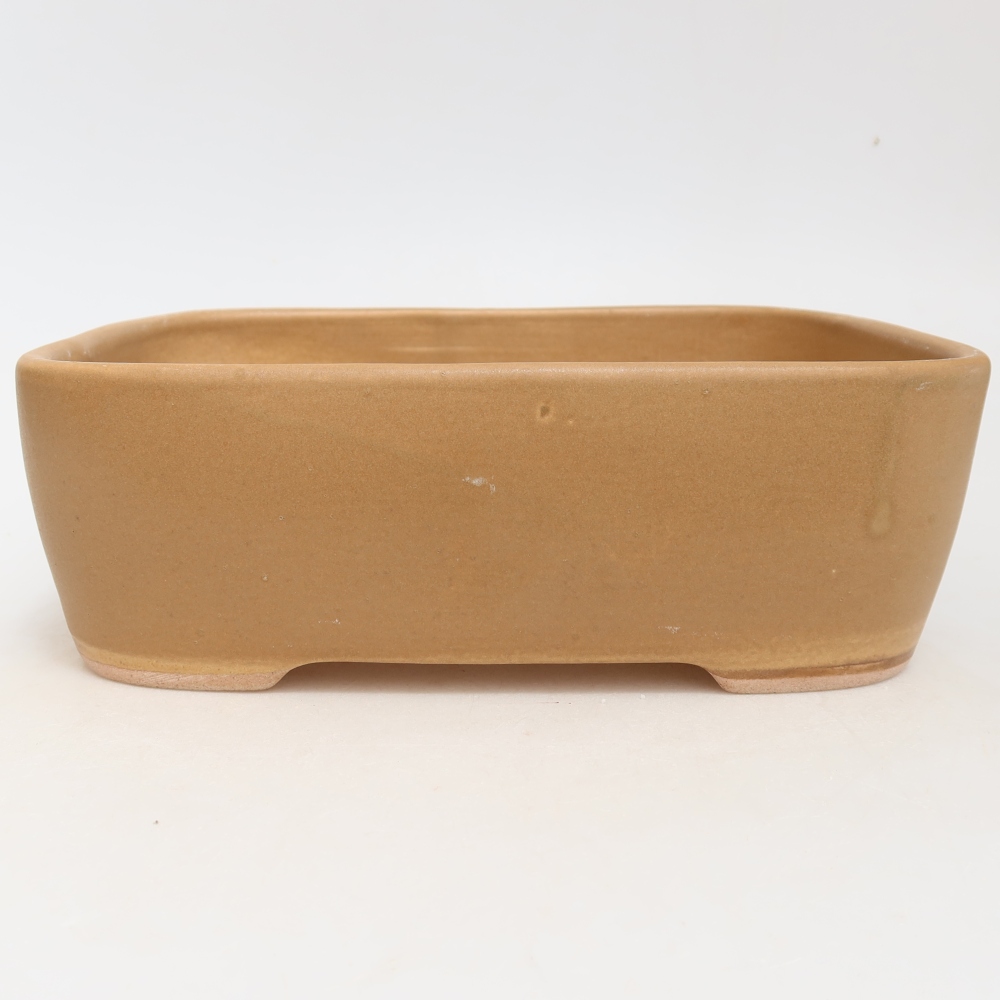 Vaso da bonsai in ceramica 23 x 17,5 x 7,5 cm, colore marrone