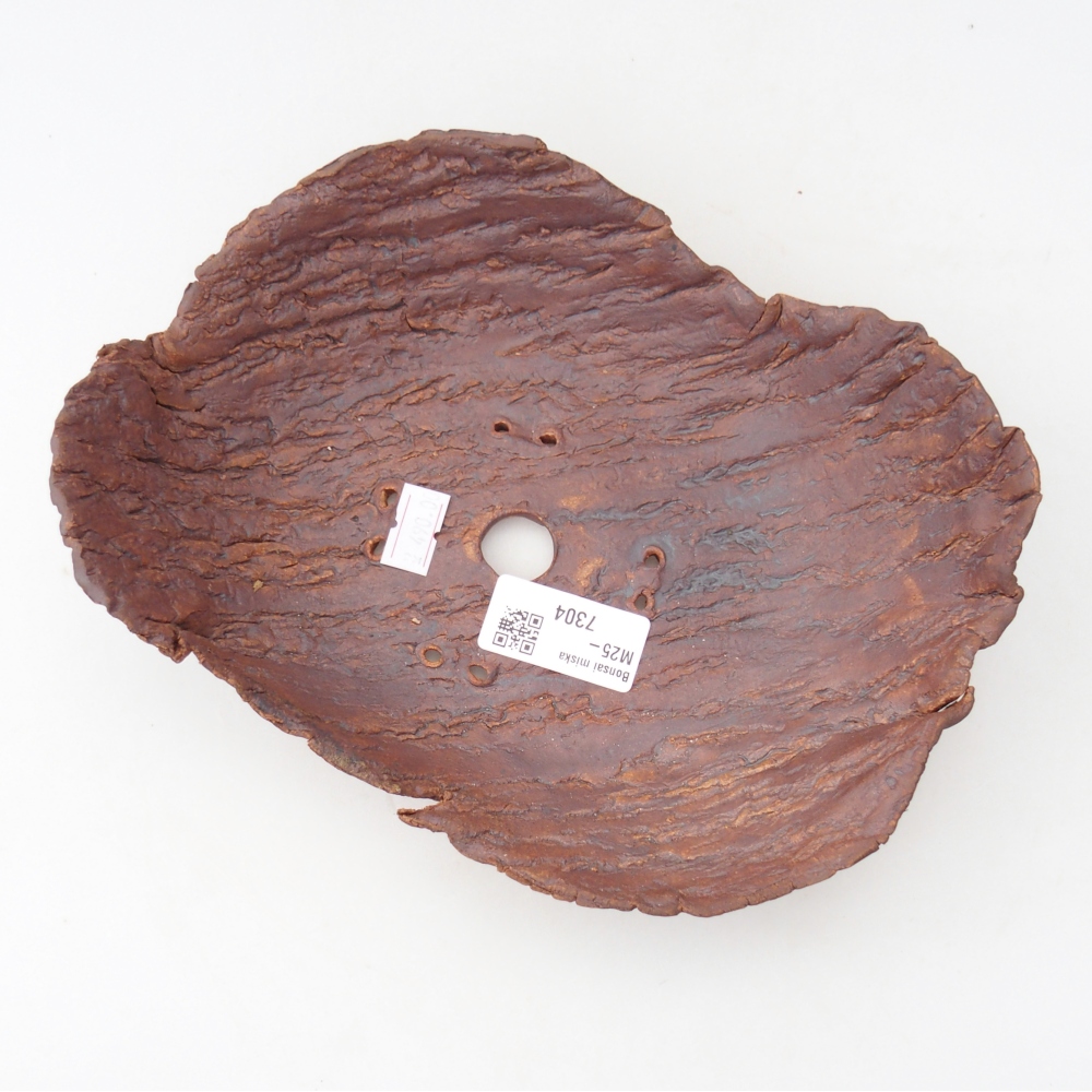 Conchiglia in ceramica 22 x 18,5 x 6,5 cm , colore marrone