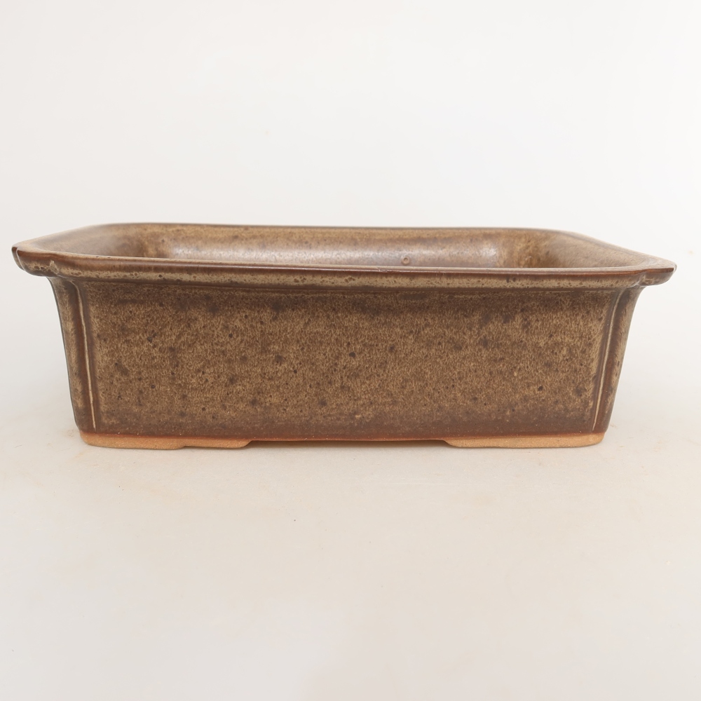 Ciotola in ceramica  20 x 15,5 x 5,5 cm, colore marrone