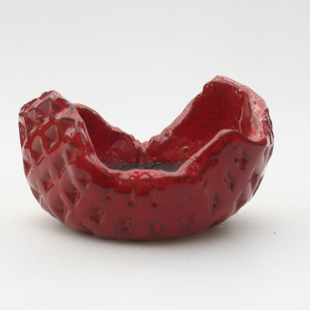 Conchiglia in ceramica 7,5 x 7 x 4,5 cm , colore rosso
