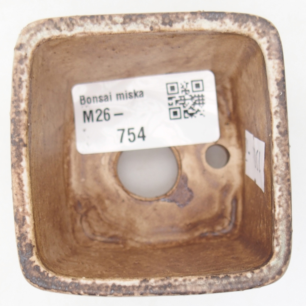 Ciotola per bonsai in ceramica 6 x 6 x 4,5 cm, verde