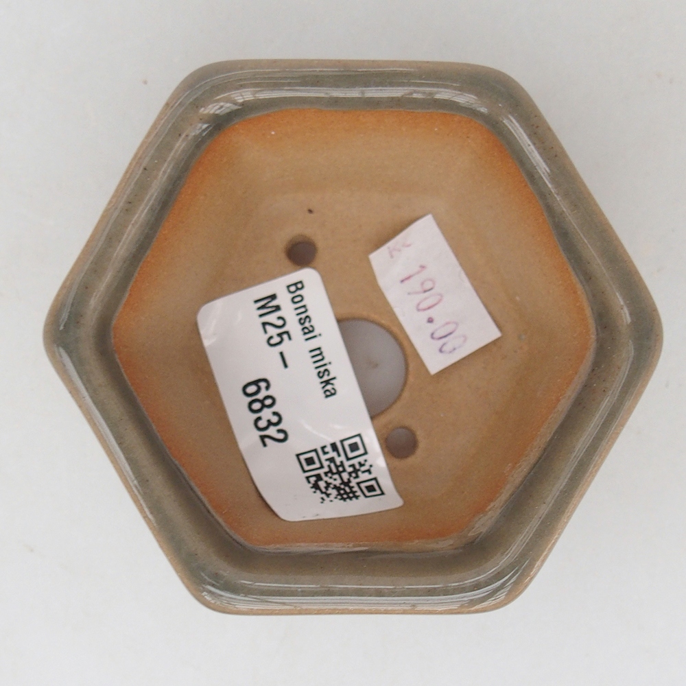 Ciotola bonsai in ceramica 7,5 x 7 x 4 cm, grigio