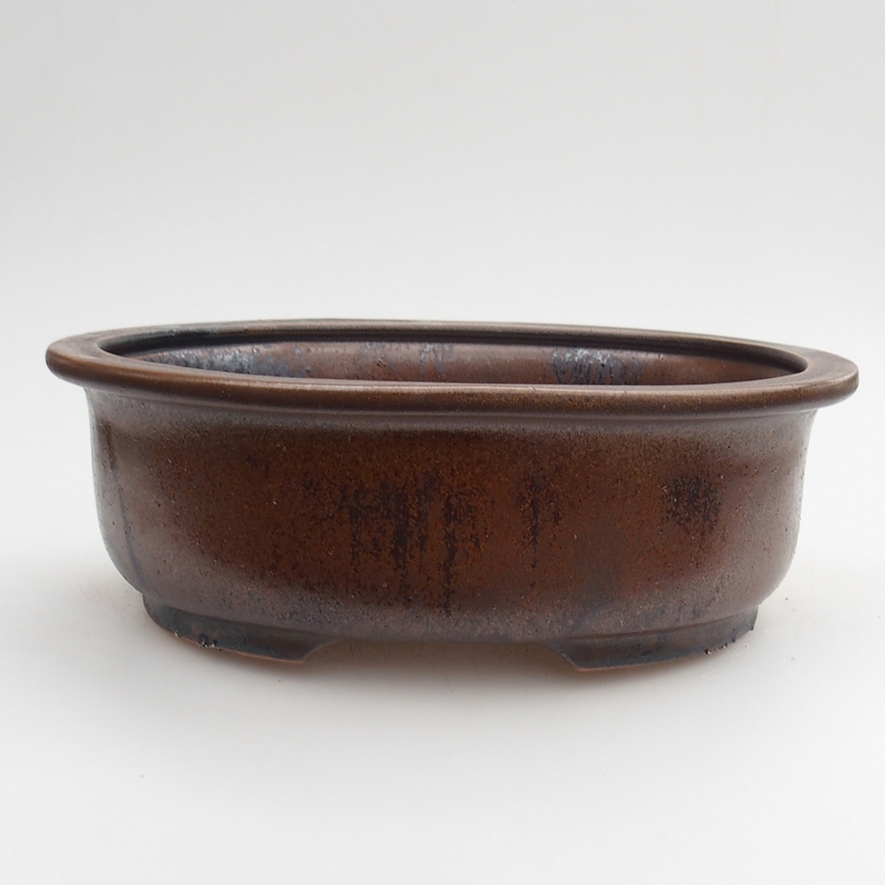 Ciotola bonsai in ceramica 23 x 19 x 7 cm, marrone