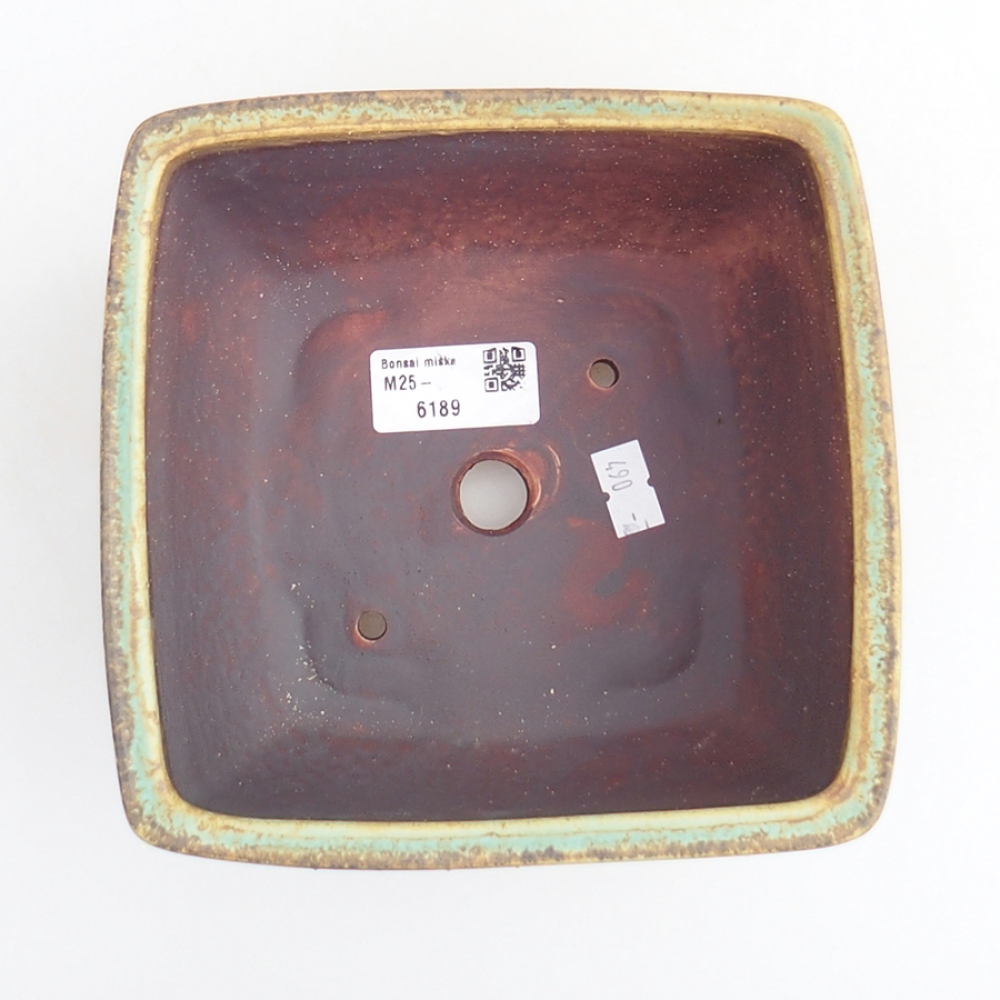 Ciotola bonsai in ceramica 10,5 x 10,5 x 7 cm, rosa