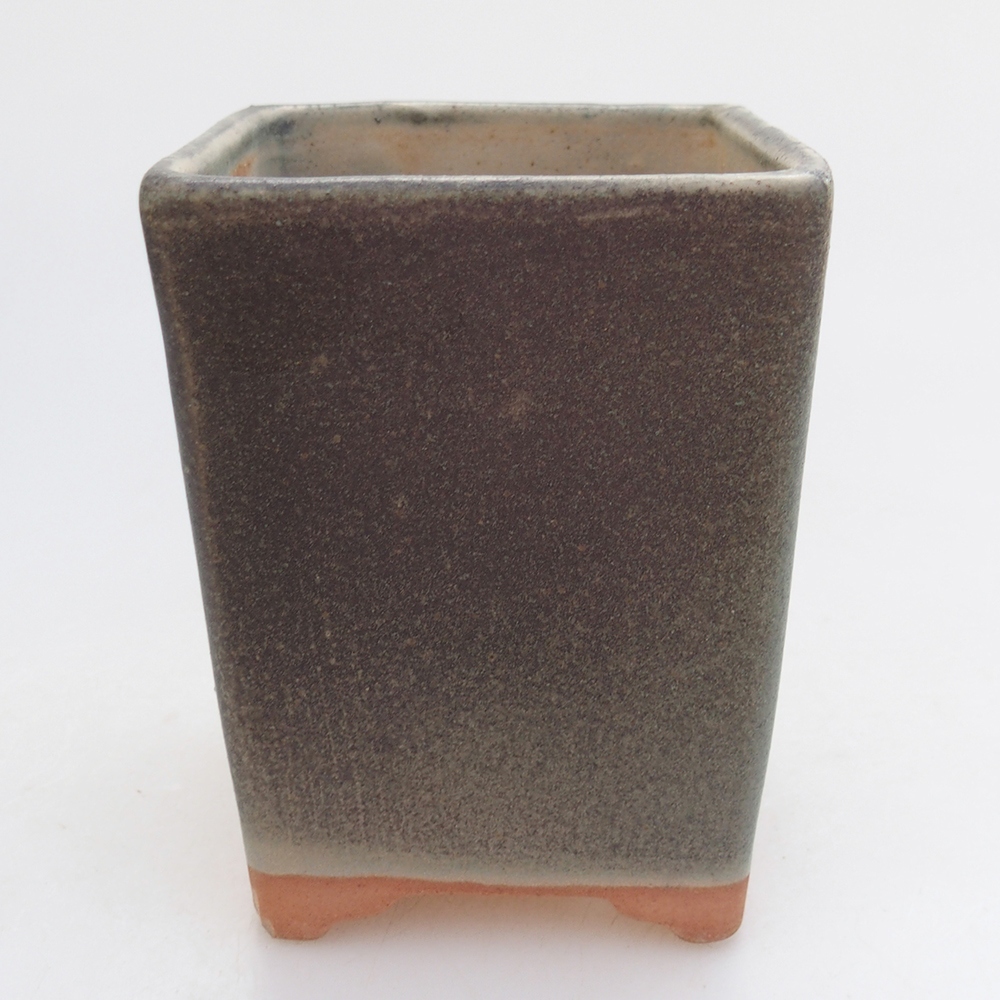 Ciotola per bonsai in ceramica 8,5 x 8,5 x 11 cm, verde