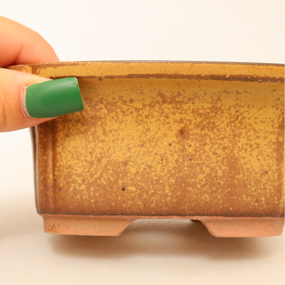 Ciotola in ceramica  13 x 10,5 x 5,5 cm, colore giallo