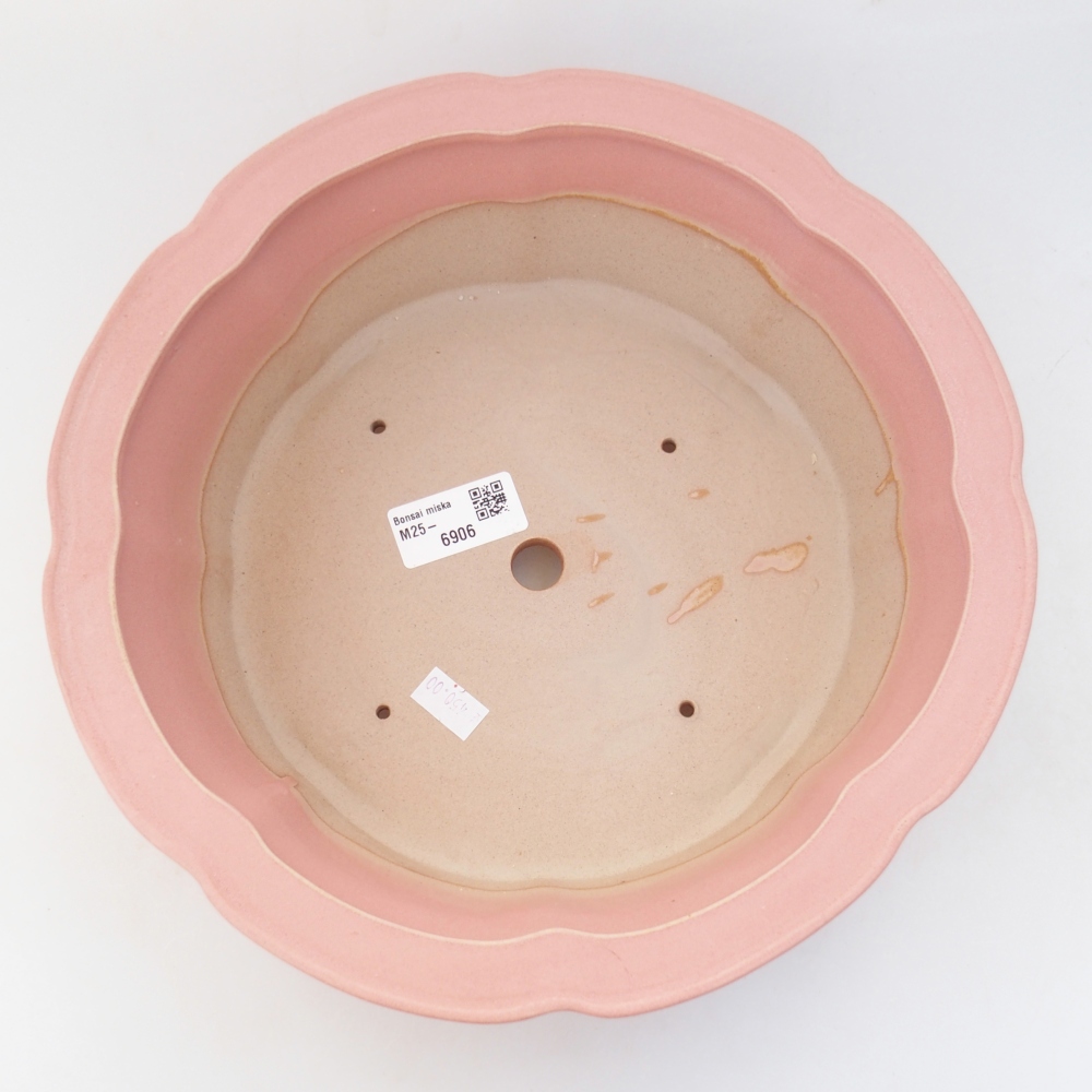 Ciotola bonsai in ceramica 26 x 26 x 8 cm, colore rosso