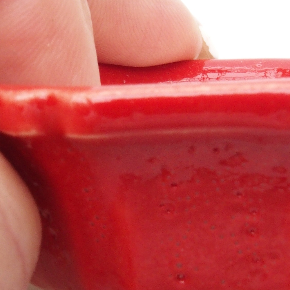 Mini bonsai 6 x 6 x 2 cm, colore rosso