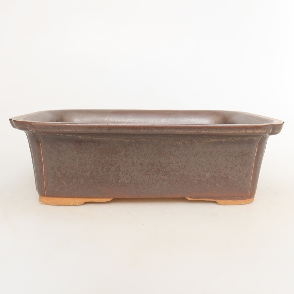 Ciotola in ceramica  20 x 15,5 x 5,5 cm, colore marrone