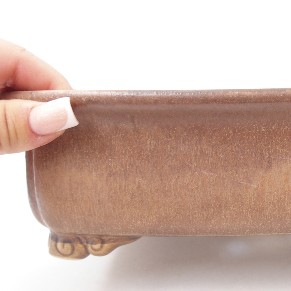 Ciotola bonsai in ceramica 25 x 20 x 7 cm, rosa