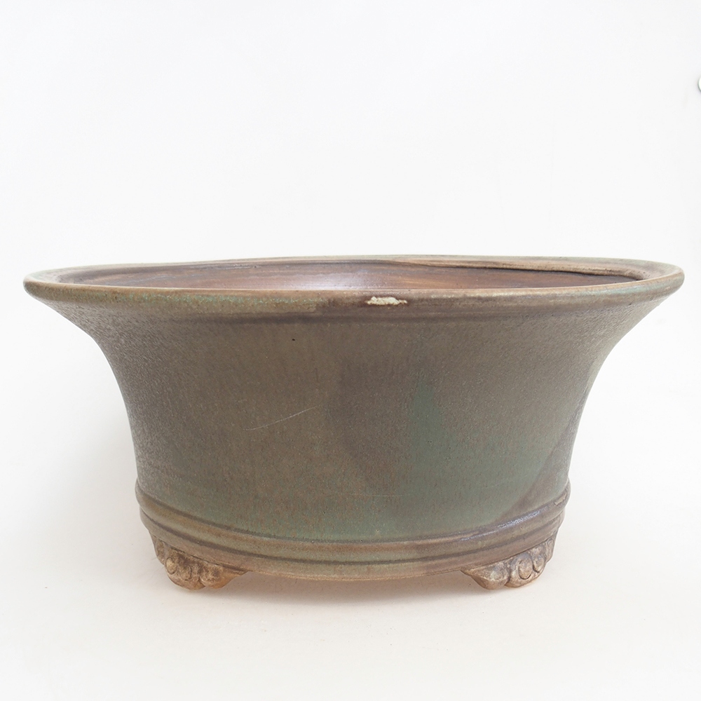 Ciotola bonsai in ceramica 32 x 32 x 14 cm, verde