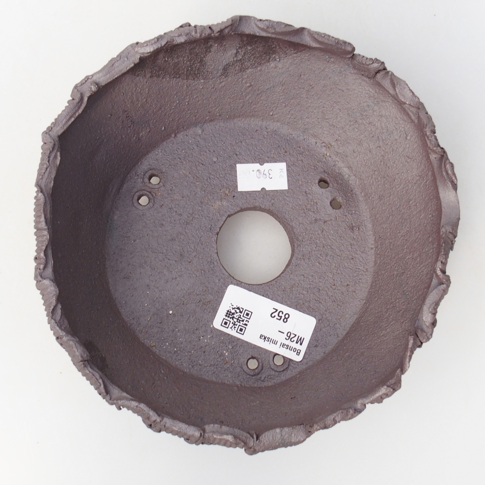 Ciotola bonsai in ceramica 17 x 16 x 7 cm, colore metallo