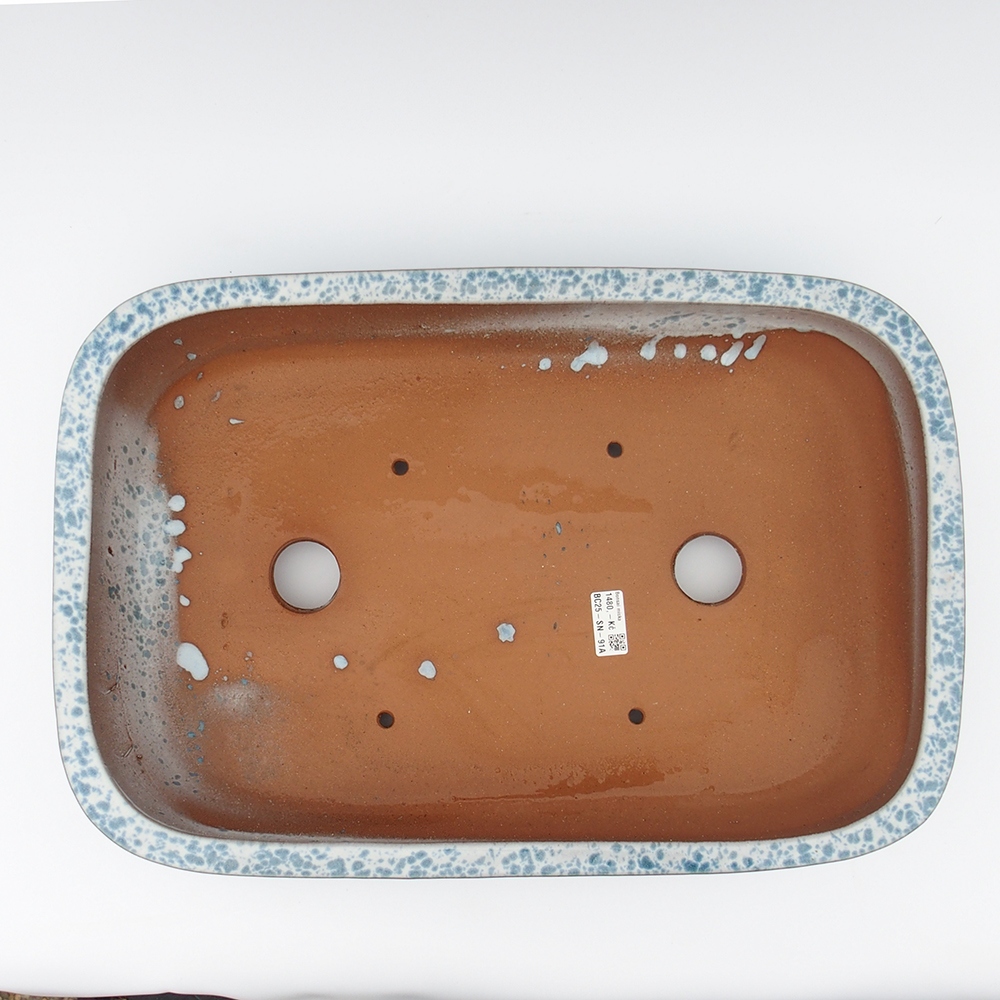 Ciotola 53 x 35 x 11 cm blu-bianco